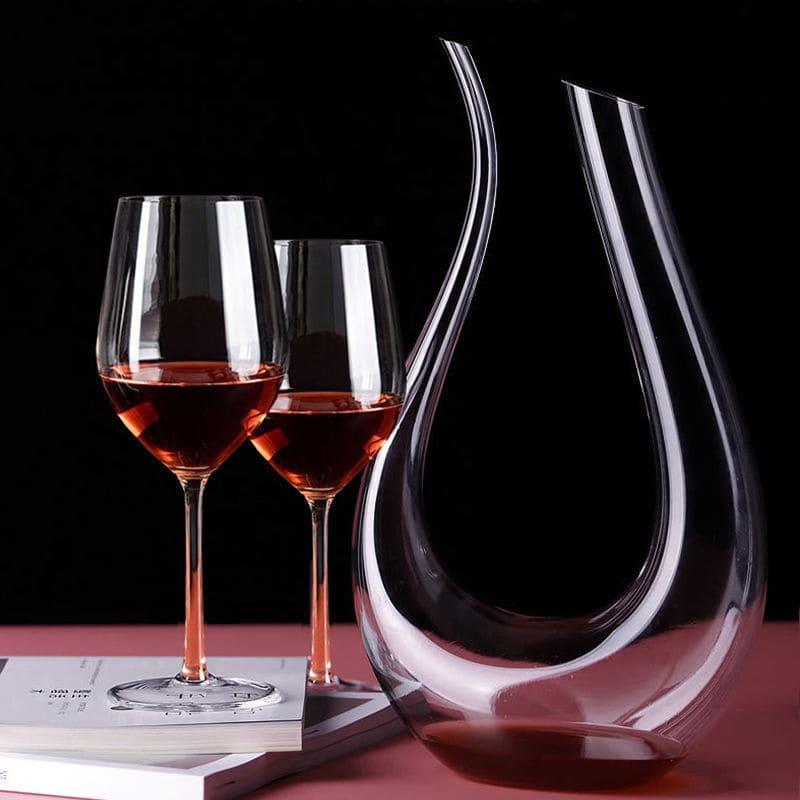 Decanter de Vinho Recipiente de Vidro Cisne Decantador Polihousi