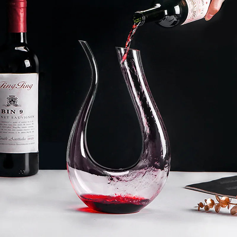 Decanter de Vinho Recipiente de Vidro Cisne Decantador Polihousi