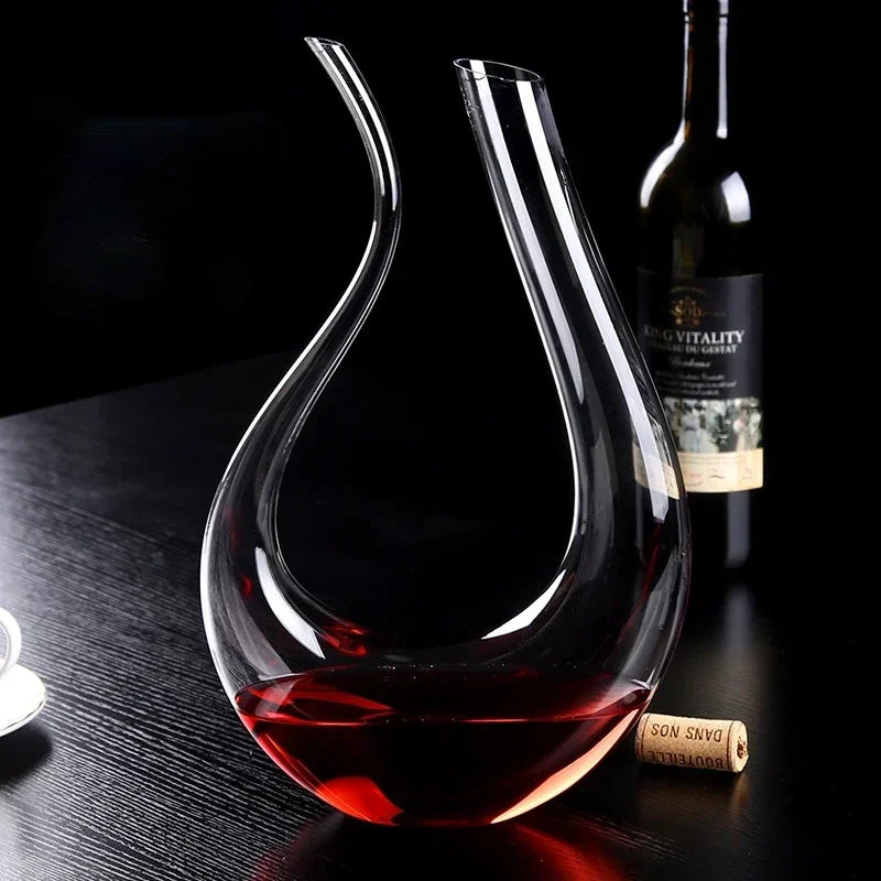 Decanter de Vinho Recipiente de Vidro Cisne Decantador Polihousi