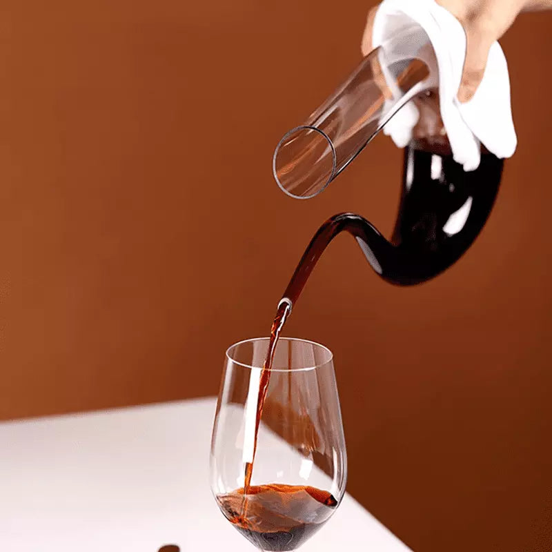 Decanter de Vinho Recipiente de Vidro Cisne Decantador Polihousi