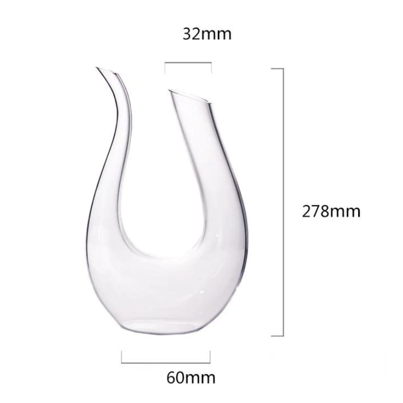 Decanter de Vinho Recipiente de Vidro Cisne Decantador Polihousi