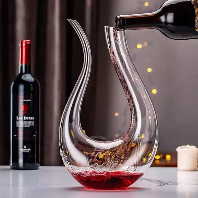 Decanter de Vinho Recipiente de Vidro Cisne Decantador Polihousi