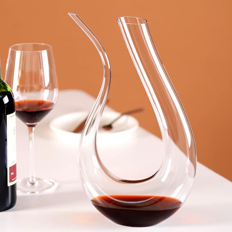 Decanter de Vinho Recipiente de Vidro Cisne Decantador Polihousi
